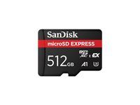 SanDisk Express - Pamäťová karta flash - 512 GB - A1 / UHS-I U3 - microSD PCI Express Gen 3.1 UHS-I