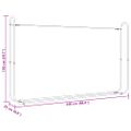 vidaXL Regál na krbové drevo s pláštenkou 250x25x150 cm