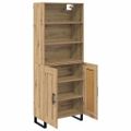vidaXL Highboard 2 ks Remeselný dub 69,5 x 34 x 180 cm