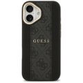 Obal Guess pre iPhone 17 HC MAGSAFE PU W/ 4G PU STRIPE čierny