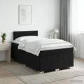 vidaXL Posteľ boxspring s matracom Čierna 120 x 190 cm Látka