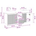 vidaXL Set kabinetov do kúpeľne 3 ks Dymový dub 49,5 x 41 x 62,5 cm