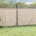 vidaXL Vonkajší koterec pre psov strieborný 4x16x2 m pozinkovaná oceľ