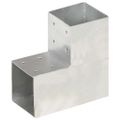 vidaXL Trámová spojka v tvare L 101x101 mm pozinkovaný kov