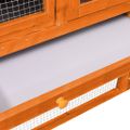 vidaXL Králikáreň 140x63x120 cm jedľové drevo