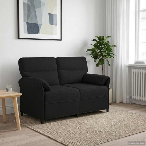 vidaXL Pohovka 100% polyester, kovový rám, MDF, Preglejka