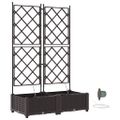 vidaXL Záhradný kvetináč 2 ks Hnedá 80 x 40 x 126 cm PP