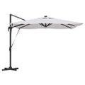 vidaXL Roma Parasol Béžová 286 x 284 x 270 cm Hliník a polyester