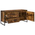 vidaXL TV skrinka 100 x 36 x 49.5 cm Dymová dub Kompozitné drevo