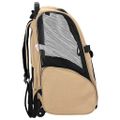 vidaXL Vozík pre domáce zvieratá 3 v 1, dizajn, pieskový, 48 x 32 x (57-106) cm, oxfordská látka