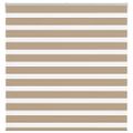 vidaXL Zebrová roleta pieskovo hnedá 140x100 cm šírka látky 135,9 cm polyester