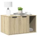 vidaXL Uzavretý box na stelivo, sonoma 80x50x45 cm, kompozitné drevo