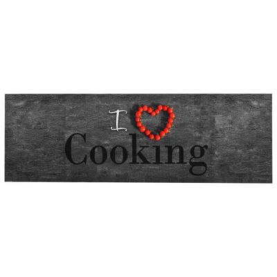 vidaXL Kuchynský koberec prateľný dizajn Cooking 60x300 cm