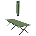 vidaXL Skladacia kempingová posteľ 2 ks Zelená 193 x 69 x 45 cm