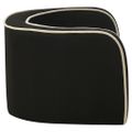 vidaXL Skladacia pohovka pre psa čierna 76x71x30cm ľanová s vankúšom