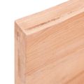 vidaXL Nástenná polica bledohnedá 100x50x(2-6) cm ošetrený masívny dub