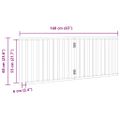 vidaXL Skladacia brána pre psa, 2 panely, biela 160 cm, topoľové drevo