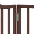 vidaXL Brána pre psa dvere sklad. 4 panely 320 cm topoľové drevo
