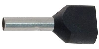Dutinka pre dva káble 1,5 mm2 čierna (TE1,5-12)
