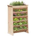 vidaXL Kvetináč na bylinky 6-poschodový 69x40x101,5cm masívna borovica