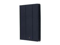Puzdro s klopou pre tablet - plne zrnitá koža s jemnou štruktúrou - modrá pacifik - pre Apple 10.2-inch iPad (9. generácia)
