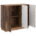 vidaXL Servírovacia skriňa Staré drevo 89 x 34,5 x 77 cm