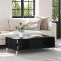 vidaXL Konferenčný stolík Čierny dub 102 x 55 x 35 cm Kompozitné drevo