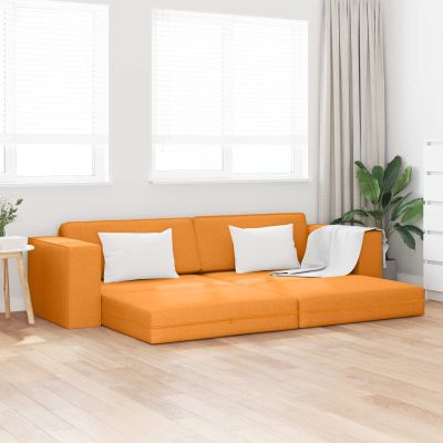 vidaXL Rozkladacia posteľ Tmavá žltá 245 x 78 x 77 cm látka