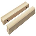 vidaXL Rovná rukoväť 2 ks Prírodná farba dreva 130 x 25 x 30 mm