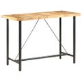 vidaXL Barový stôl 150x70x107 cm surové mangovníkové drevo