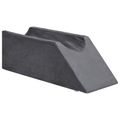 vidaXL Vankúš na nohy 68 x 25 x 21,5 cm Pevný PU pena Sivá