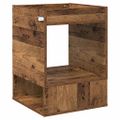 vidaXL Koncový stôl Staré drevo 40 x 40 x 56 cm Kompozitné drevo