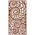 vidaXL Záhradná dekorácia 105x55 cm, cortenová oceľ, mušle