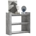 vidaXL Konzolový stolík betónový sivý 100x35x90 cm drevotrieska