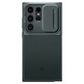 Puzdro Spigen Optik Armor pre Samsung Galaxy S24 Ultra, tmavozelená