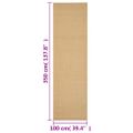 vidaXL Koberec prírodný sisal 100x350 cm