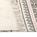 vidaXL Kilim koberec sivý/ružový 120x180 cm bavlnený vzorovaný