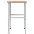 vidaXL Pracovný stôl 100x60x(73-99,5) cm dubový masív obdĺžnikový