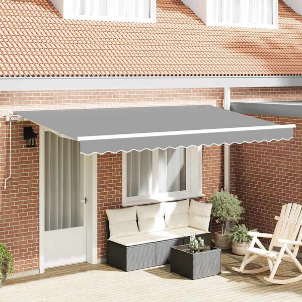 vidaXL Rám markízy Biela 4 x 2 m Kov