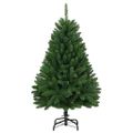 vidaXL Umelý Sklápací Vianočný Stromček Zelená 150 cm PVC a oceľ