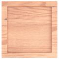vidaXL Nástenná polica bledohnedá 40x40x(2-4) cm ošetrený masívny dub