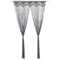 vidaXL Záclona macrame antracitová 140x240 cm bavlna