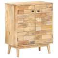 vidaXL Komoda 60x35x75 cm masívne mangovníkové drevo
