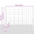 vidaXL Vonkajšie divoké oplotenie s posteľami 50 x 1,2 m Strieborná