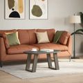 vidaXL Nohy konferenčného stolíka v tvare U, 2 ks, prírodná oceľ, 28 x (42-43) cm, oceľ