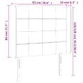 vidaXL Čelo postele s LED sivohnedé 93x16x118/128 cm látka