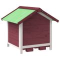 vidaXL Koterec pre psa káva mocha 65x65x61,5 cm borovicový masív