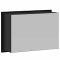 vidaXL Sprchový výklenok Čierna 30 x 20 x 9,5 cm Nehrdzavejúca oceľ