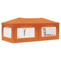 vidaXL Prístrešok na párty 575 x 288 x 245 cm Oranžová Oxfordská látka