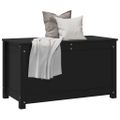 vidaXL Úložný box čierny 80x40x45,5 cm masívna borovica